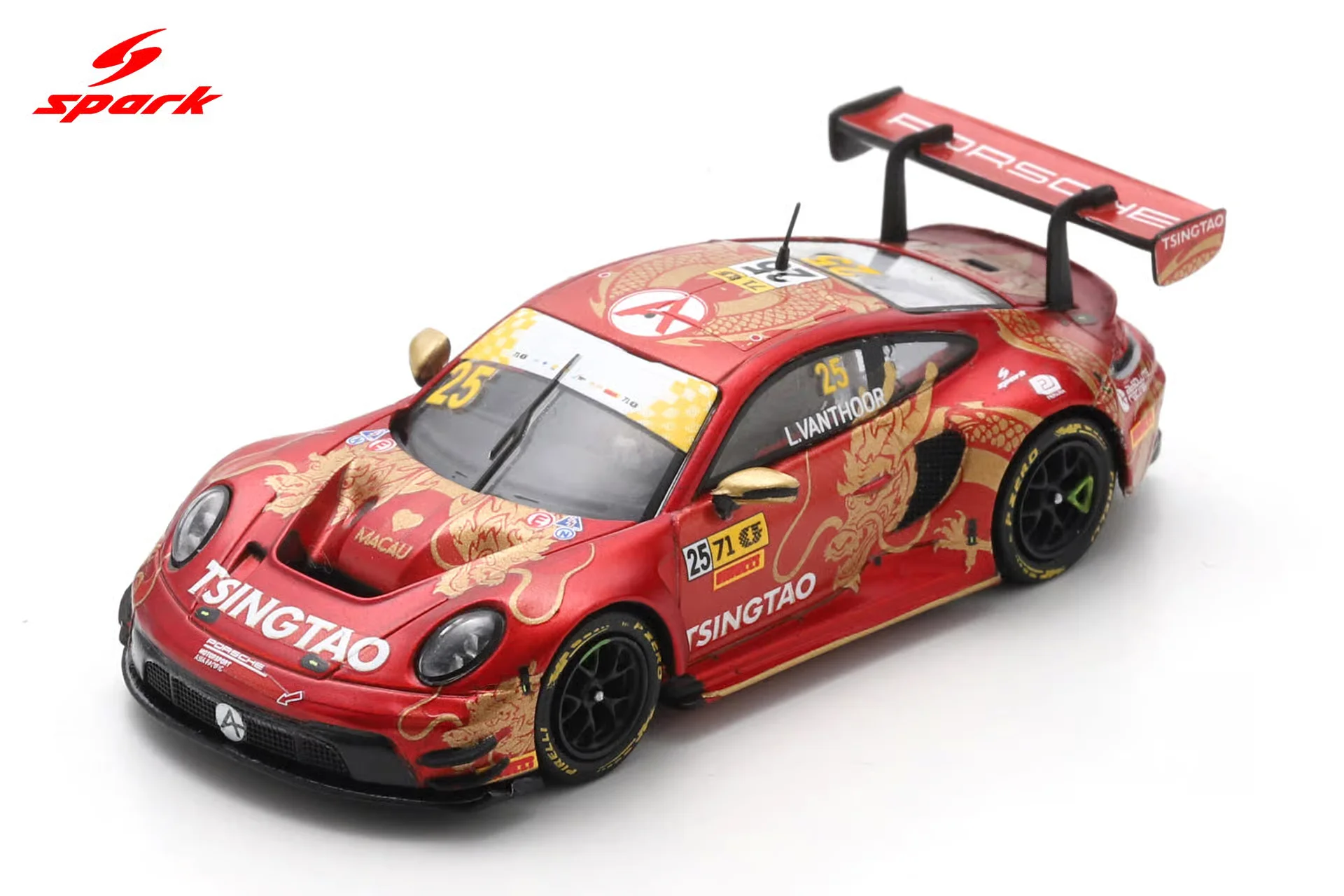 1:64 Porsche 911 918 GT3 R Diecast Car Model