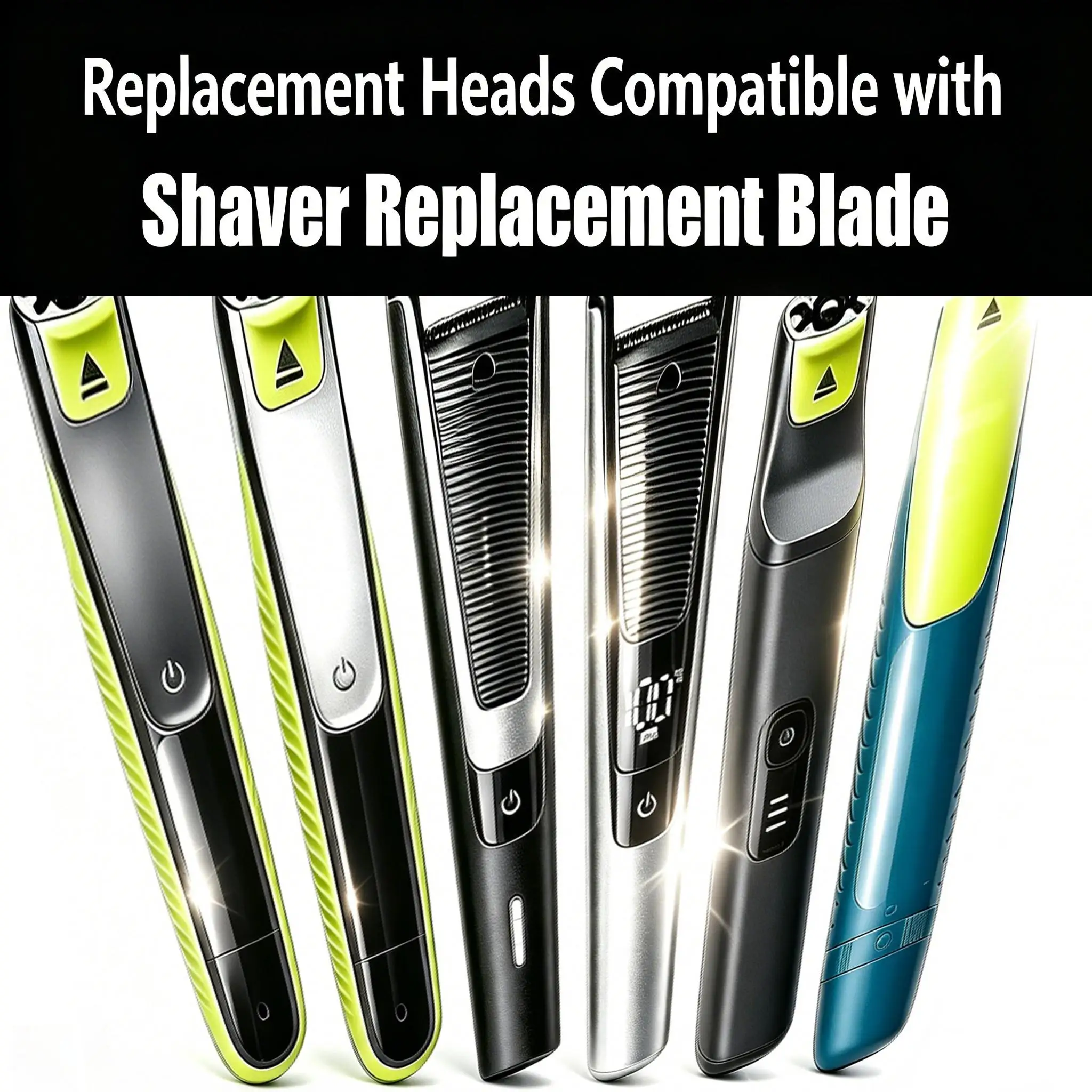 New Shaver Replacement Blades Compatible with One Blade QP2520 QP2630 QP2515 QP6510 QP6520 QP6531 QP2724 Electric Beard Trimmer