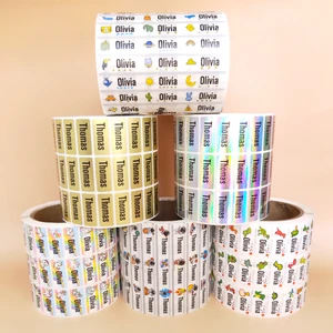 ملصق علامة الاسم المخصص للأطفال ، ملصقات Kawaii المقاومة للماء ، الشارات المخصصة ، ملصق الاسم الأول ، زجاجة القرطاسية المدرسية أفضل 6 مبيعات ملصق غيتار مخصص - رقم 1