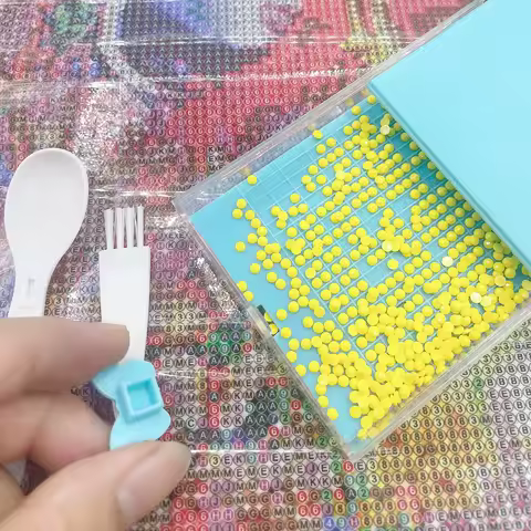 1 Set 5D Diamond Painting Art Drawer Box Tray Kit Multi Placing Drill Tray Storage Box for 5D Diamond Painting Tools Accessories