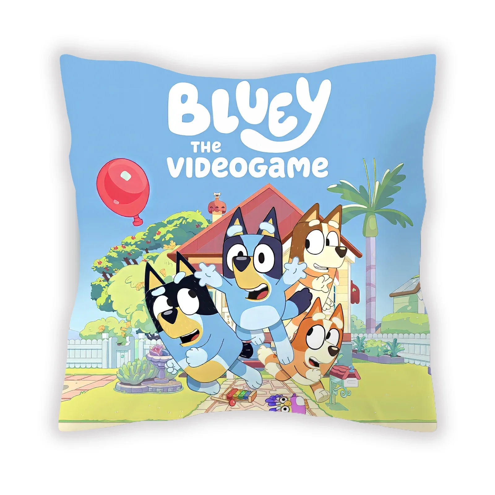 Bluey Bingo Chilli Pillowslip Cover Anime Cartoon Printed Bedroom Sofa Decoration Home Throw Pillowcase Cushion Child/adult Gift