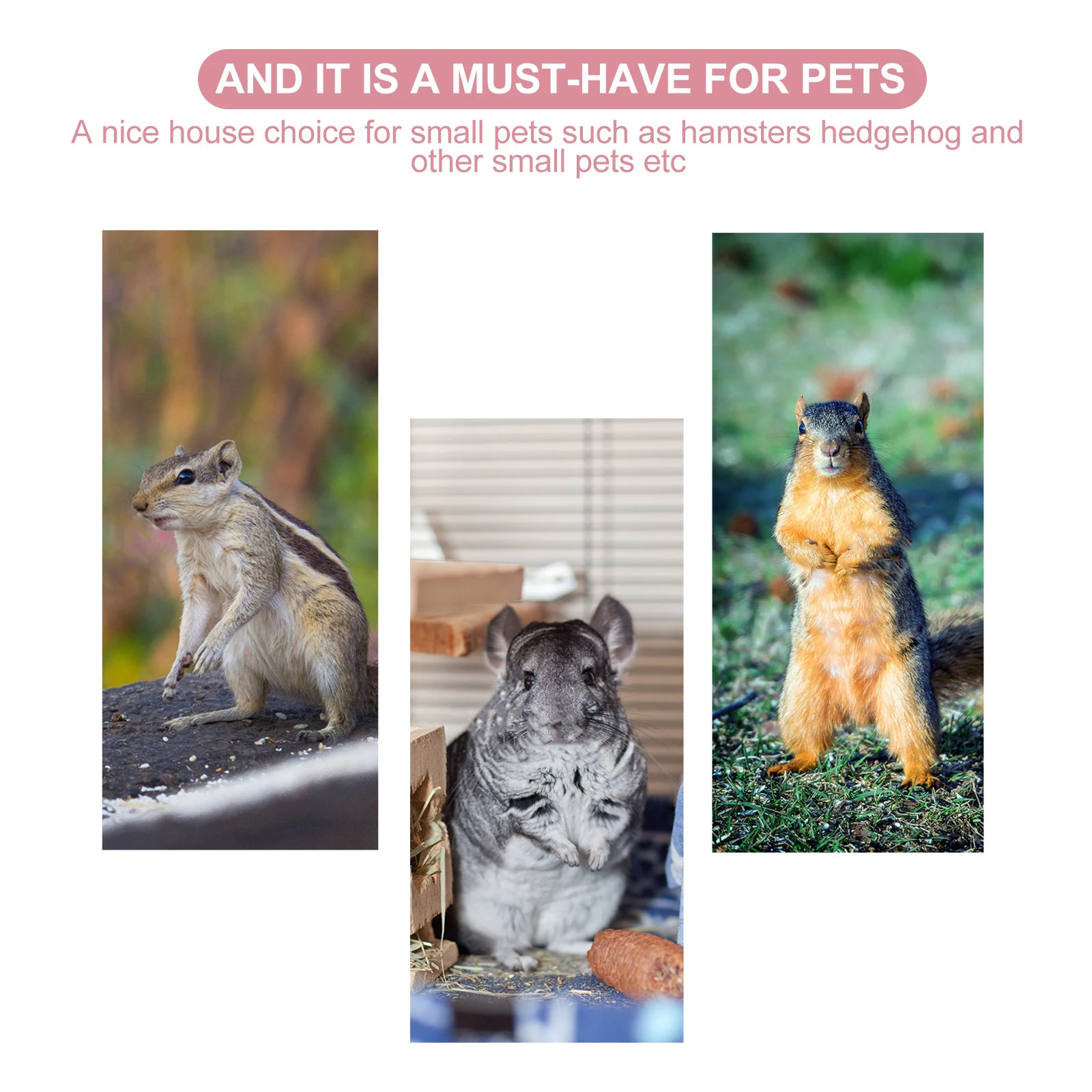 

2pcs Hamster Automatic Water Feeder 80ML Leak Proof Large Capacity Pet Drinking Fountain for Small Animals Cat Bowl