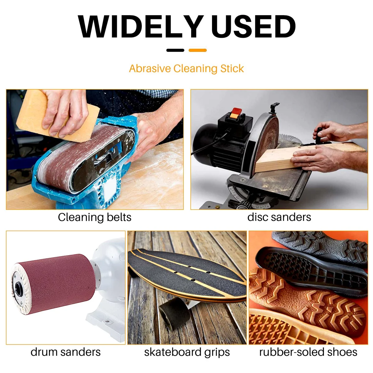 

HLES Abrasive Cleaning Glue Stick Sanding Belt Band Drum Cleaner Sandpaper Cleaning Eraser for Belt Disc Sander B