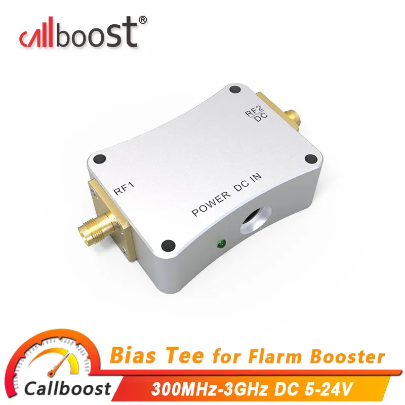 Callboost Bias Tee For Flarm Booster 300MHz-3GHz RF Bias Tee 868MHz Flarm Booster Power Bias Tee For Lora Helium Network 5-24V