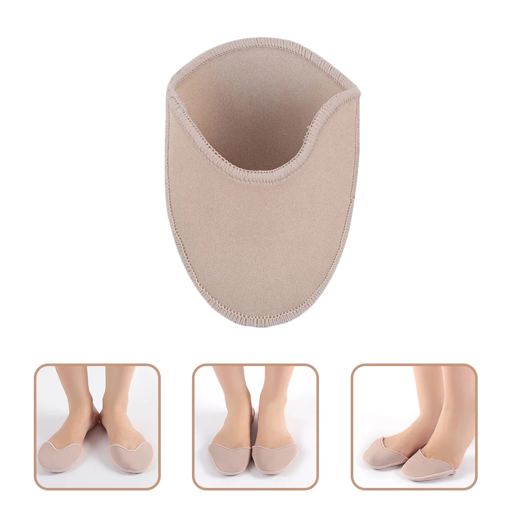 

2 Pairs Toe Protector Cushion Shoe Inserts Ballet Dance Pads Foot Insoles Sleeve Pointe Cover Knitted Fabric Caps