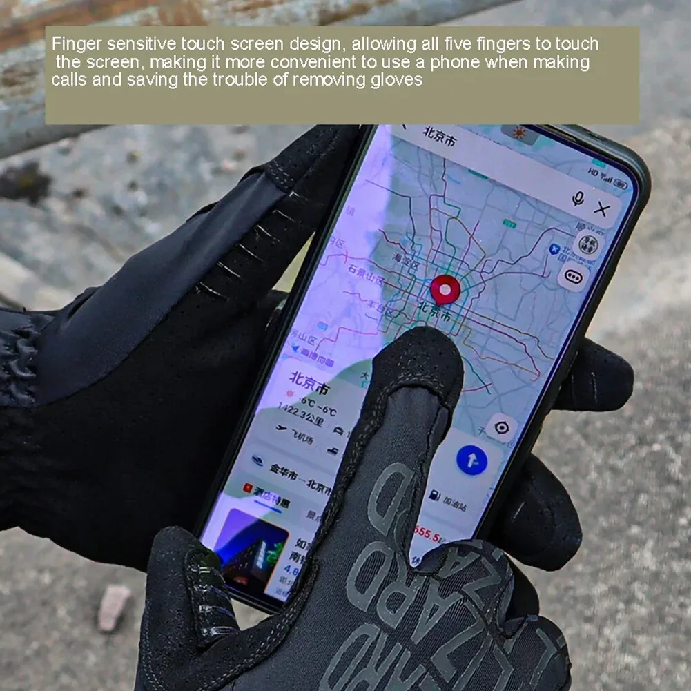Guantes tácticos militares para motocicleta, guantes con dedos completos para pantalla táctil, conducción al aire libre, ciclismo, guantes antideslizantes transpirables