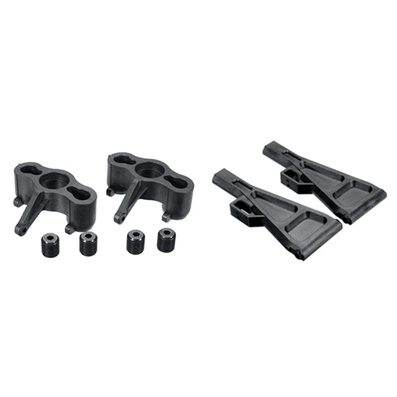 2 قطعة أسفل أذرع التعليق EA1001 ل JLB سباق الفهد 1/10 فرش و 2X كتلة التوجيه مفاصل التوجيه محور الناقل