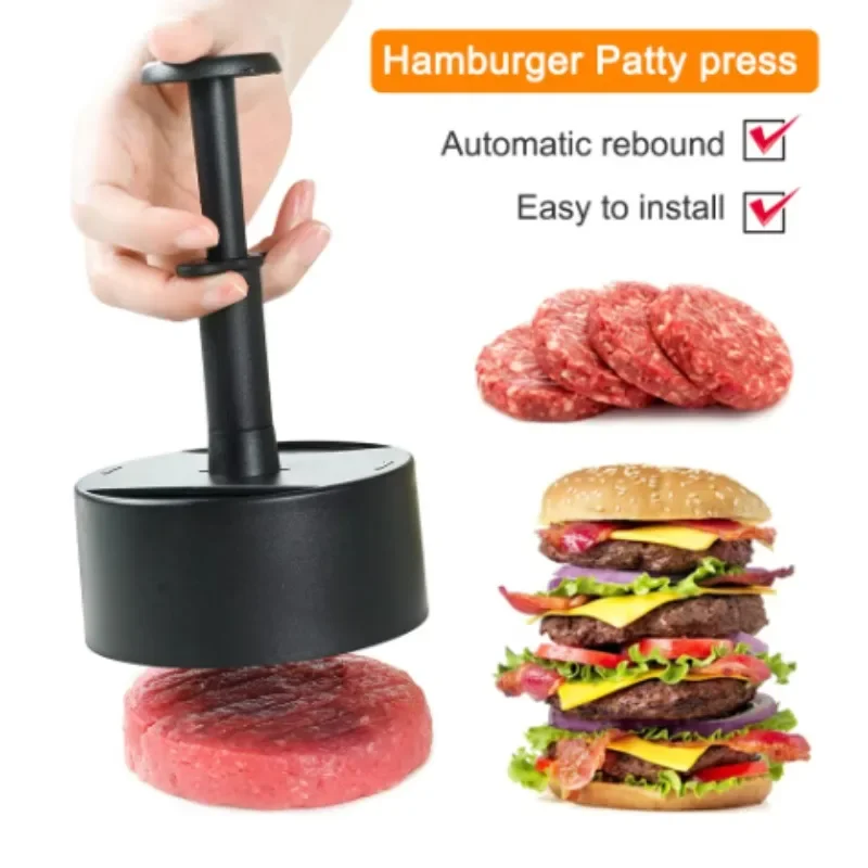 Burger Press Adjustable Hamburger Patty Maker Hamburger Press Patty Making Molds Patties For Beef BBQ Barbecue Homemade Hamburge