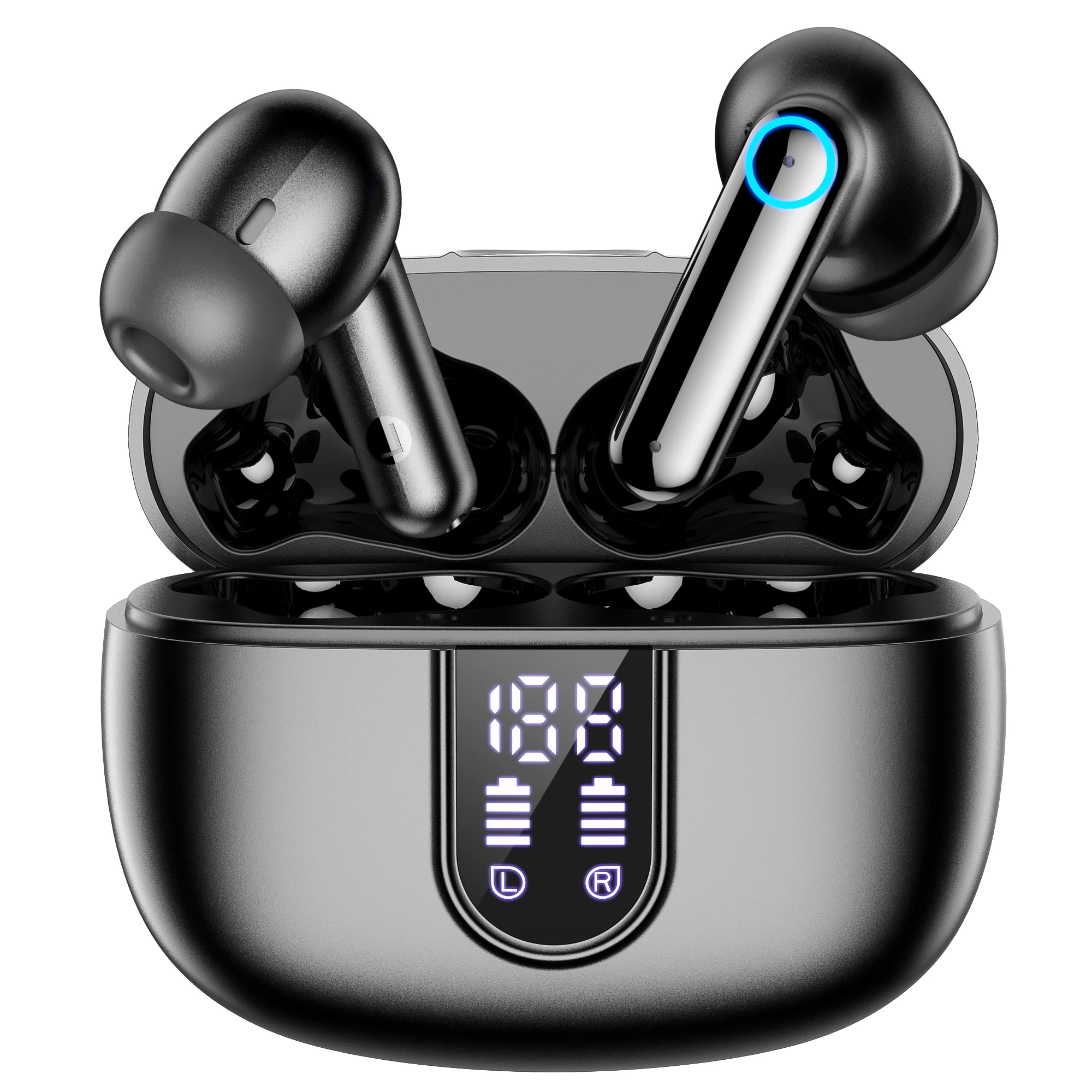 

Newest Bluetooth ENC Earphones BLAST! i69 True Wireless Stereo Digital Display headset 7 hours noise reduction Touch TWS Earbuds