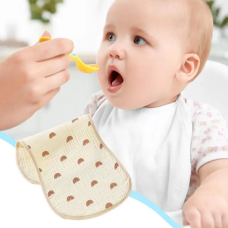 Muslin Bibs Cute Bib Child's Drool Towel Cotton Gauze Waterproof Bibs For Babies Super Soft Burp Bibs For Drooling Teething
