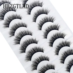 10 Pairs Lashes Fluffy Soft Russian Volumes Mink Lashes 3D Mink Eyelashes Lashes Reusable Fluffy False Lashes Russian Extensions