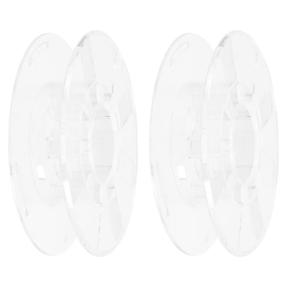 

2 шт. 3D-держатели для филамента, маленькие прозрачные пластиковые катушки-органайзеры для хранения, удлинители для шнуров, аксессуары для мастерской и гаража