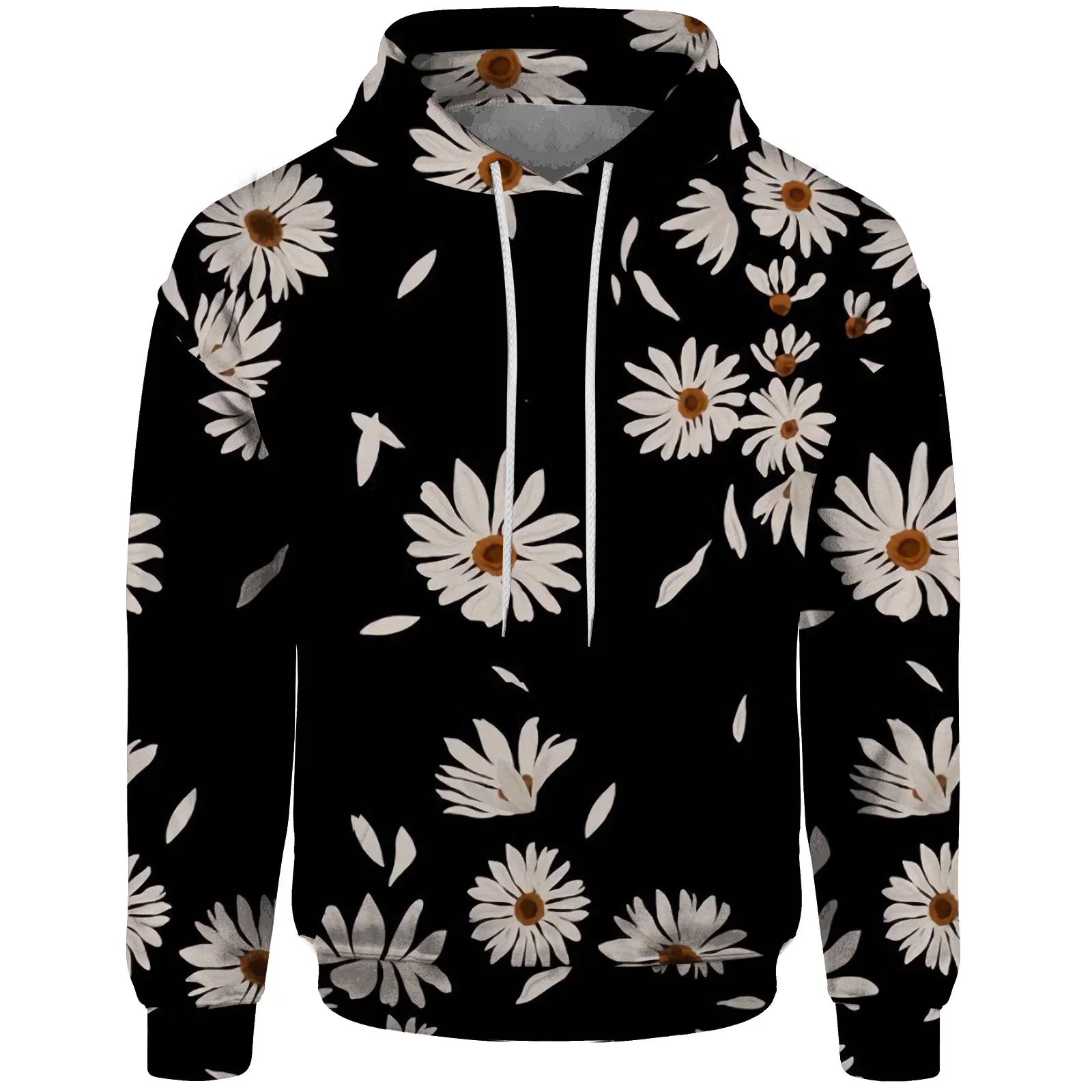 

New Autumn And Winte Summer Landscape Flower Print Sweatshirt Men's Clothing New In Hoodies & Sweatshirts Hooded Sweatshirt