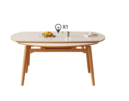 Nordic White Dining Table Folding Living Room Designer Center Dining Table Modular Unique Kitchen Furnitures