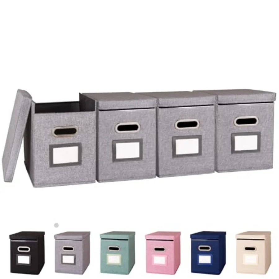 

Органайзер для подвесных папок с крышкой, тканевый контейнер для документов формата Letter, складной портативный держатель для офисных документов