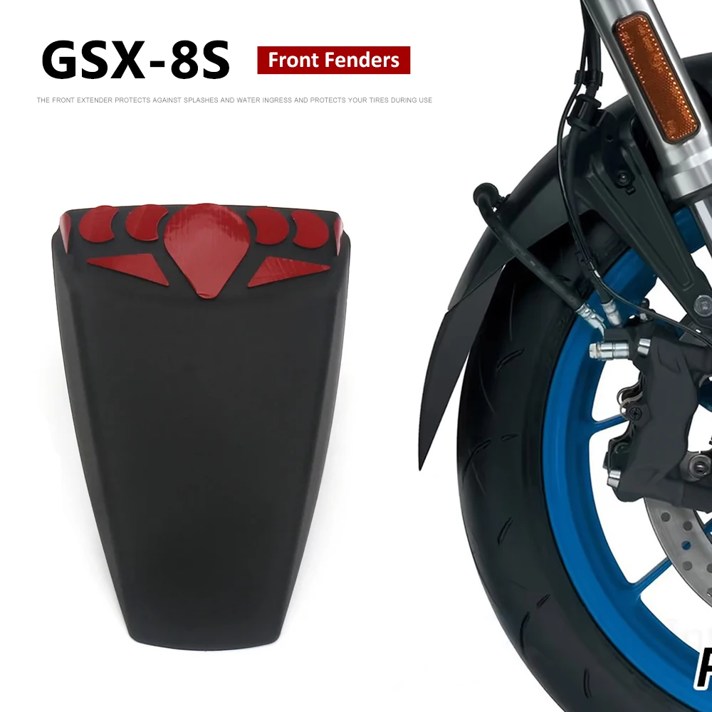 

Motorcycle Accessories For Suzuki GSX-8S GSX8S GSX 8S gsx-8s Front Mudguard Fender Extension Engine Defense Mud Guard 2023 2024