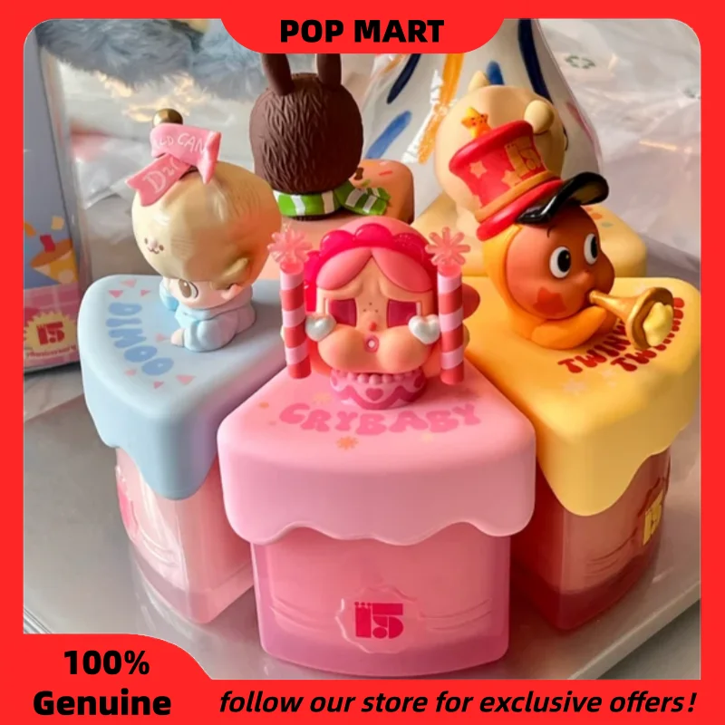 

Genuine Pop Mart 15th Anniversary Series Scented Candle Blind Box Cute Home Decoration ornaments Mystery Box As Birthday Gifts