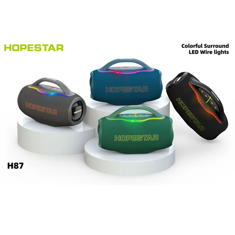 

HOPESTAR H87 High Power Portable Outdoor Party for Speaker with RGB LED Lights and JB1 Sound for Mobile Phone & Travel
