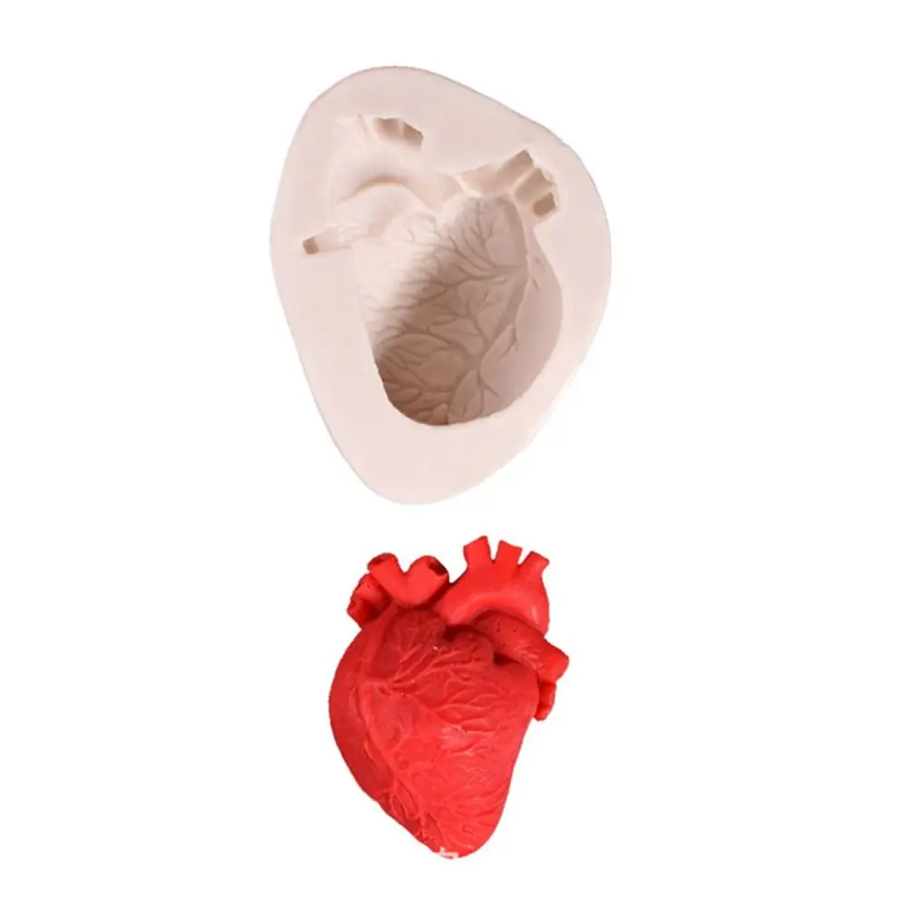 Bakeware Fondant Retro Decorative Cake Decorating Chocolate Mould Turn Sugar Silicone Mold Halloween Brain Heart