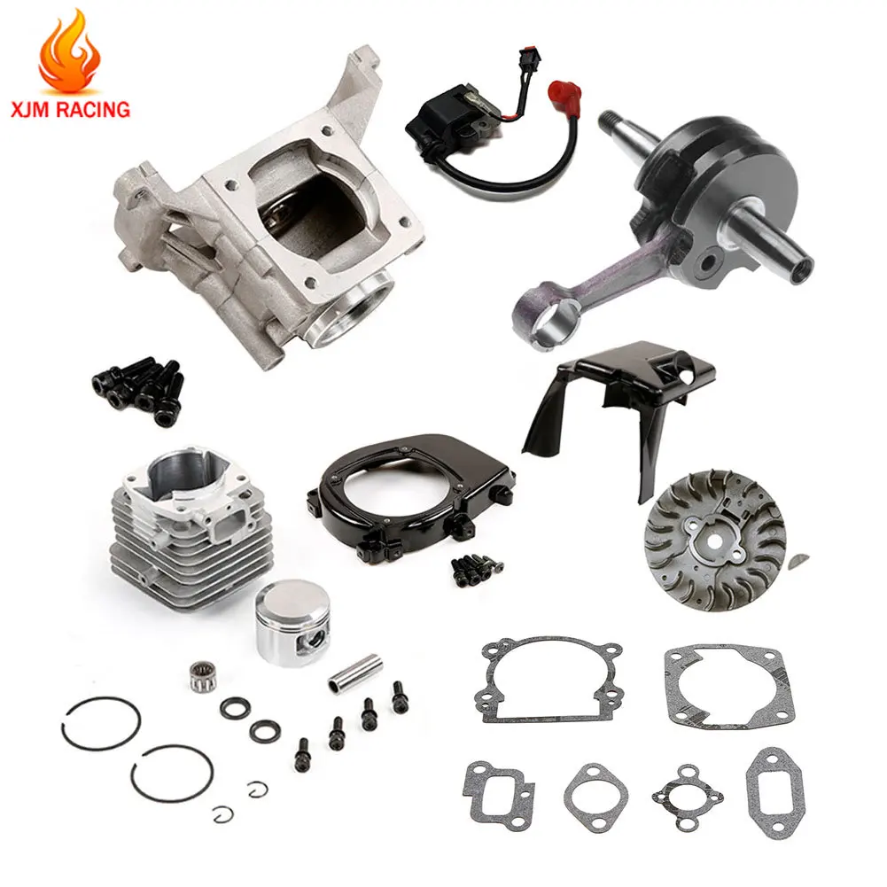 45cc Fully Upgraded Cylinder Kit for 45cc Motor Gas Engine for 1/5 Hpi Rovan Km Baja 5b 5t 5sc Losi Rc Car Parts