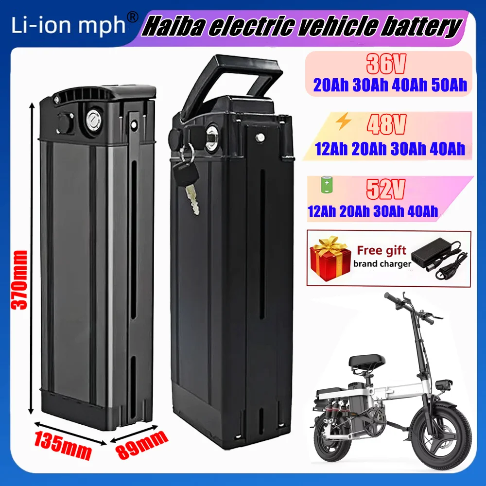 

Mainland China 36V 48V 52V 18650 Li-ion Foldable self-propelled low discharge 20000mAh 12Ah 60Ah battery replacement battery