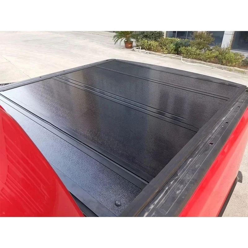 Factory Hot Selling 6.4 Inch Size Waterproof Hard Type Four-fold Truck Bed Cover Lid Tonneau