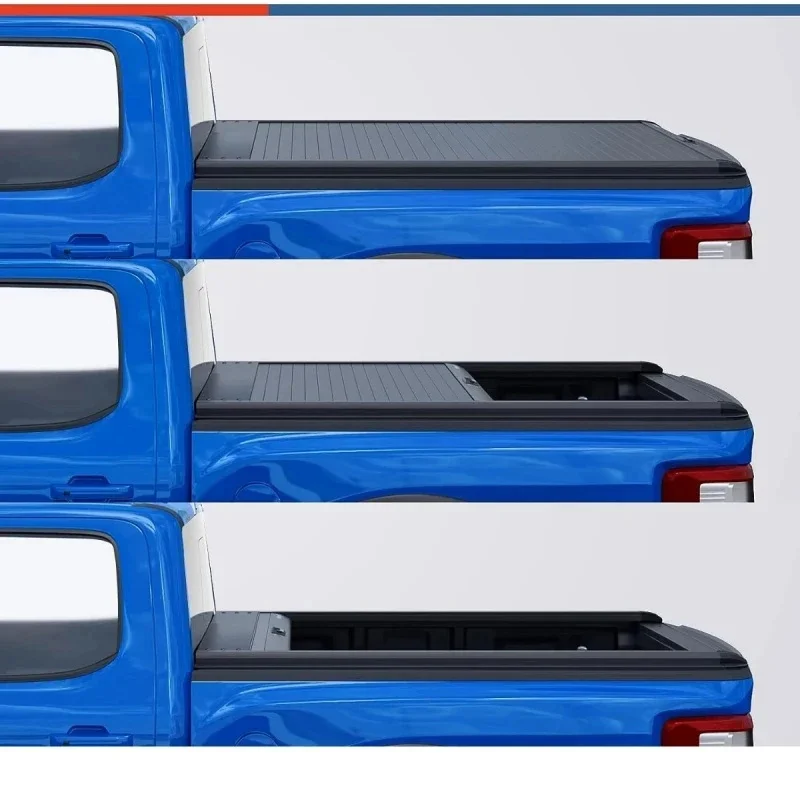Rugged Hot Selling Factory Price Exterior Car Accessories Hard Pickup Trunk Tri Fold Tonneau Cover Guard