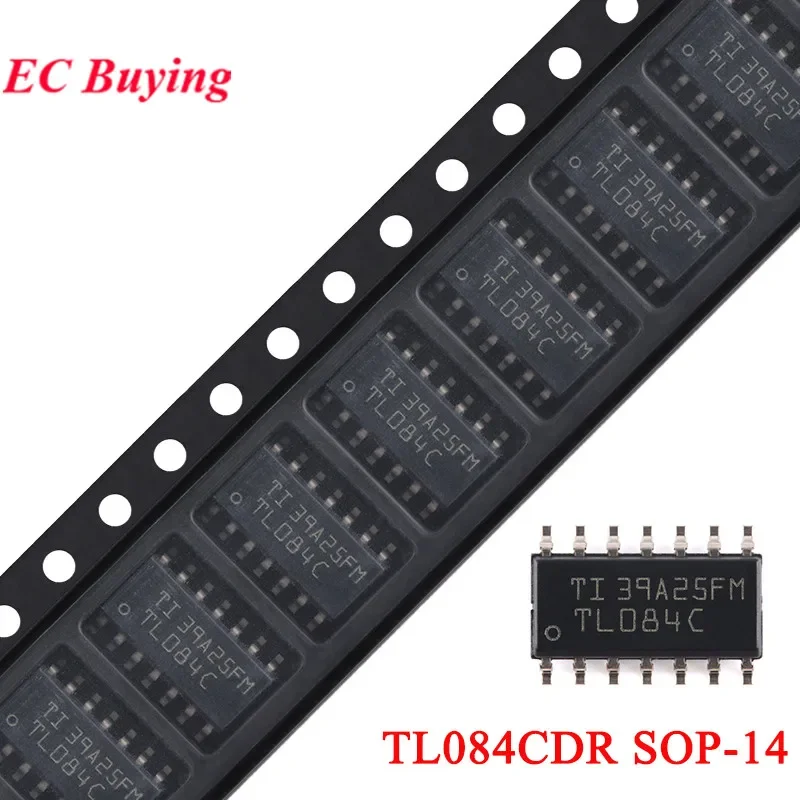 10pcs/1pc TL084CDR TL084C TL084 SOP-14 Quad Operational Amplifier OP Amp JFET Chip IC Integrated Circuit New original