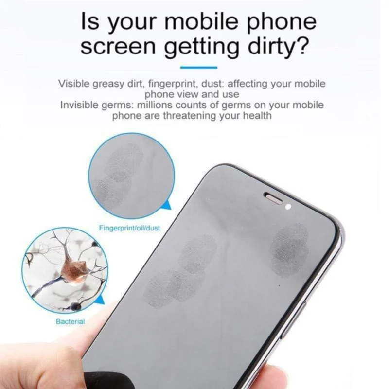 3 In 1 Phone Screen Cleaner Spray Computer Mobile Phone Screen Dust Remover Tool Microfiber Cloth For iPhone iPad Apple Polish