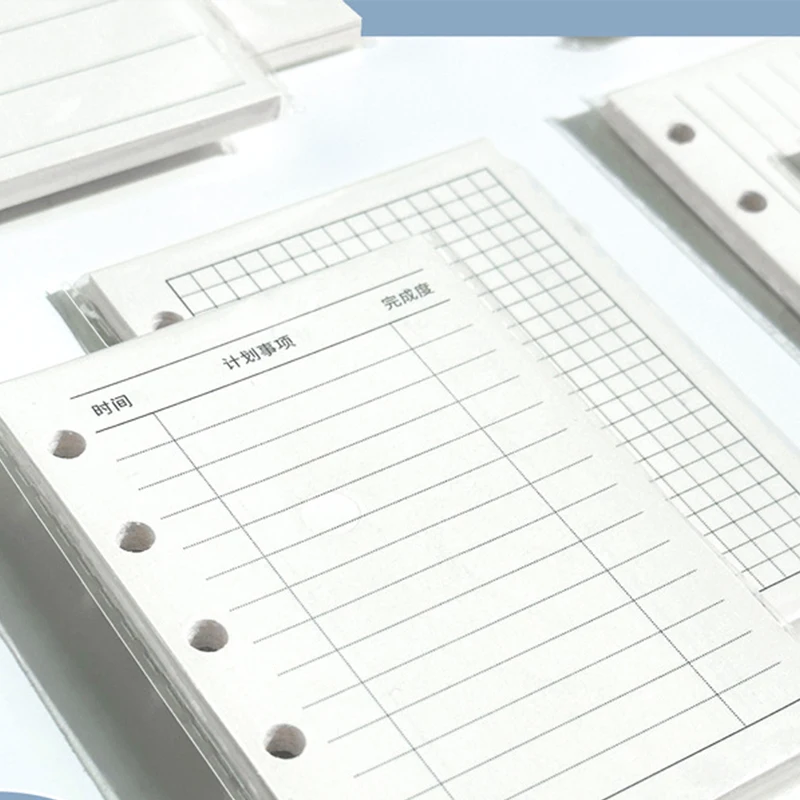 M5 Refill Insert Paper 40 Sheets Daily & Weekly Schedule Replacement Inner Sheets Loose Leaf Journal Notebook Refill Core