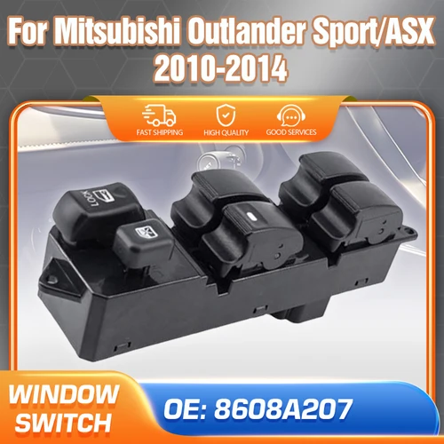 Imagen 1 del producto 8608A207 18 pines coche para Mitsubishi Outlander Sport ASX 2010 2011 2012 2013 2014 interruptor de Control de ventana principal de energía eléctrica