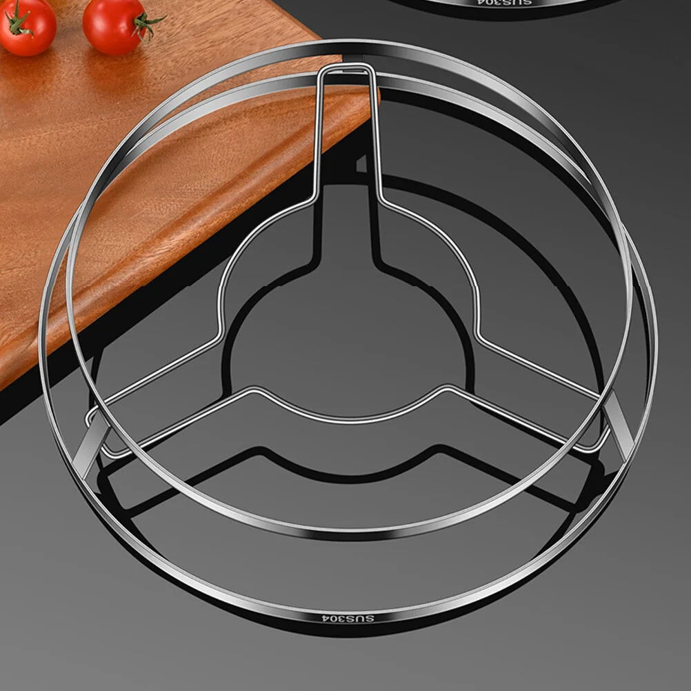 

Wok Ring Stainless Steel Wok Rack Wok Pot Support Stand Cookware Ring Kitchen Supply Padded Pot Wok Anti Scalding Storage Rack