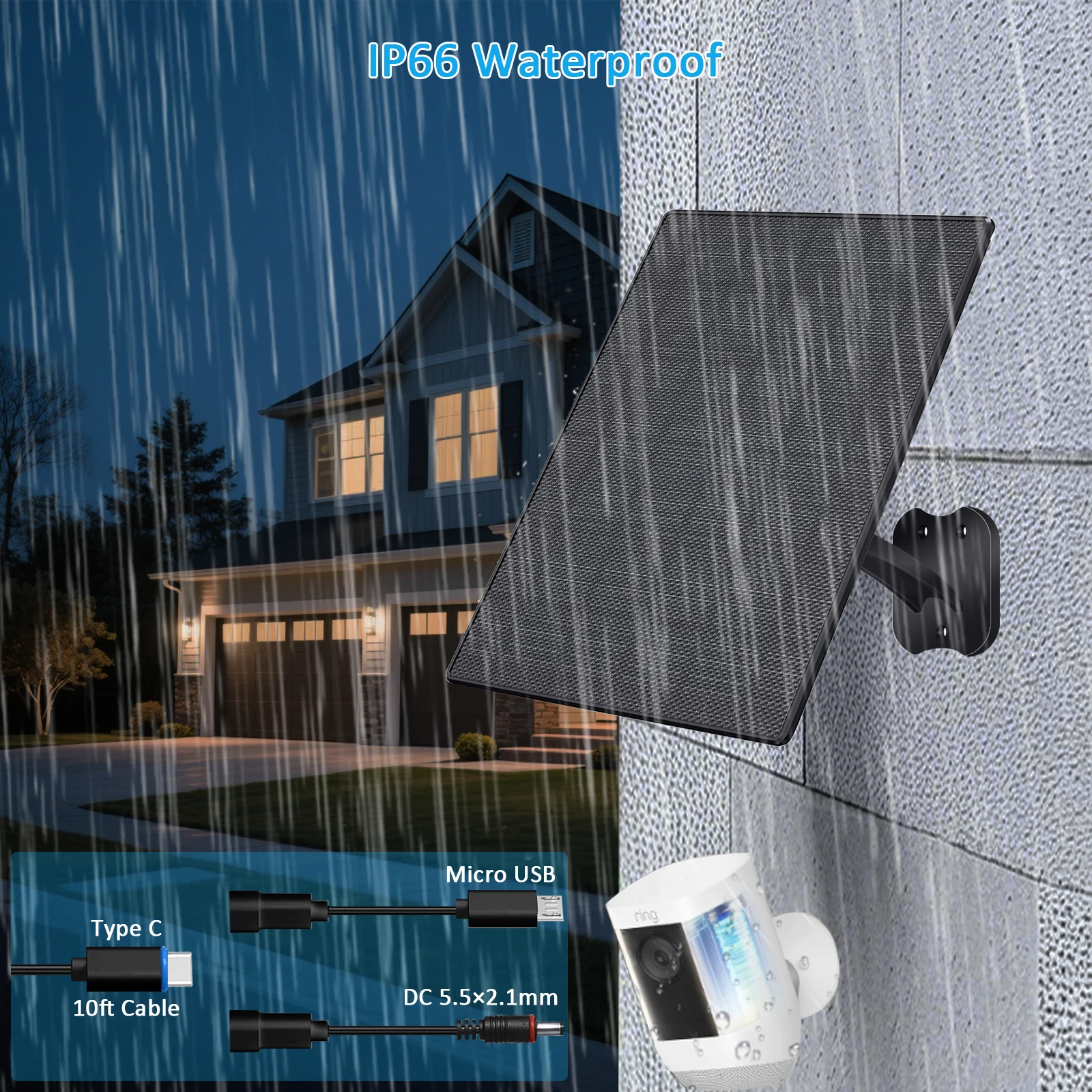 New 10W Monocrystalline Solar  - Adjustable Monitor Mount 评论和价格