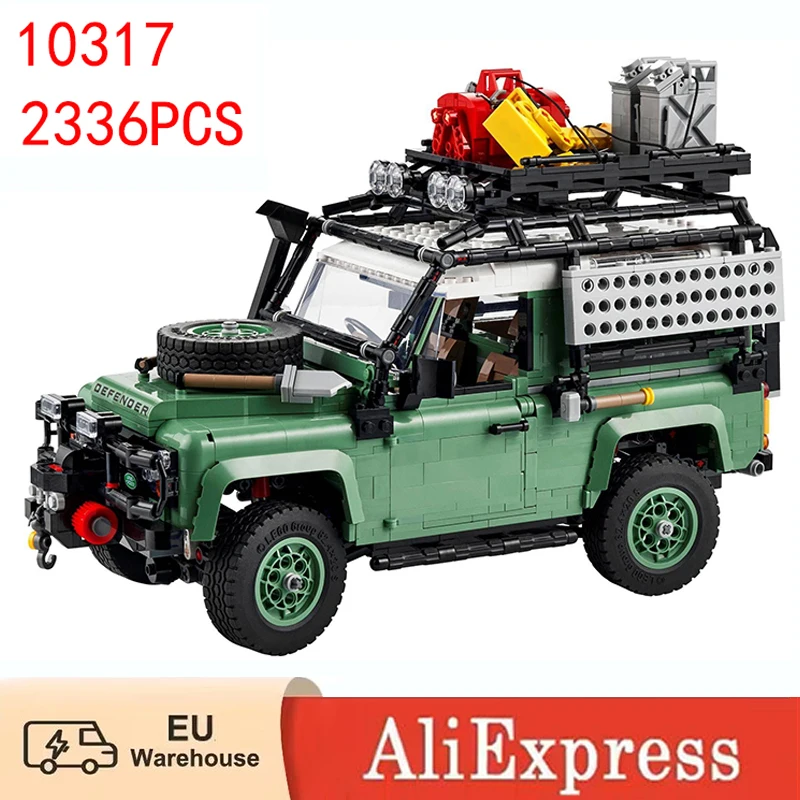 2336 pièces Lands Supercar Rover tout-terrain défenseur 90 véhicule modèle de voiture blocs de construction brique jouets pour adultes cadeau d'anniversaire 10317