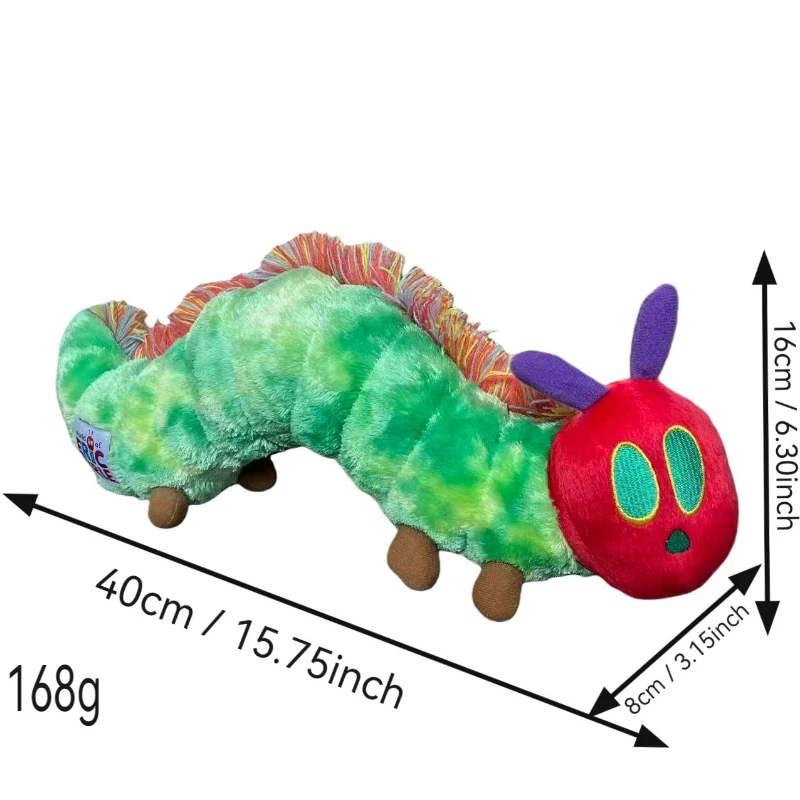 Cute The Very Hungry Caterpillar Plush Toy Soft Stuffed Animal Baby Kids Comfort Doll Story Book Character Gift