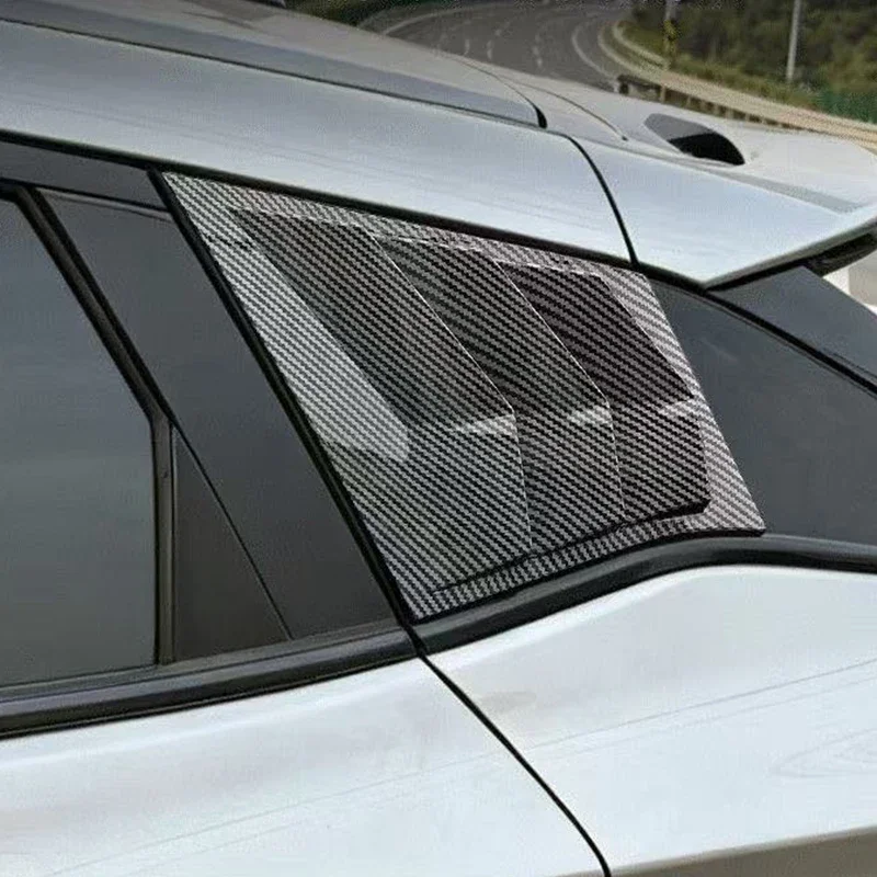 Rear window triangular louver decorative frame For Chery FX OMODA C5 2022 2023 2024 2025 ABS material adhesive installation