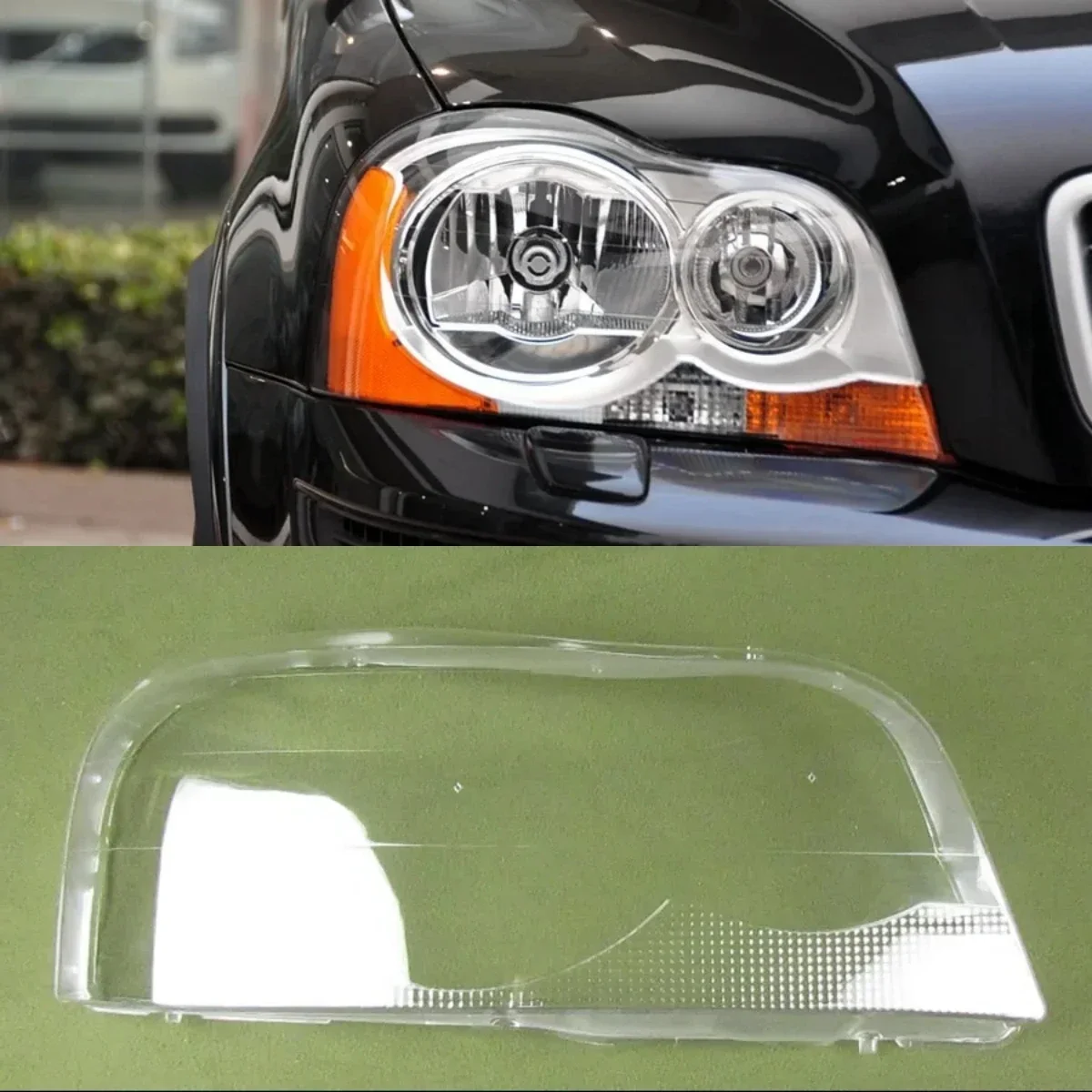 

For Volvo XC90 Car Accessories Transparent Lampshade Headlamp Cover Lamp Shade Headlight Shell Lens Plexiglass 2004 2005- 2013