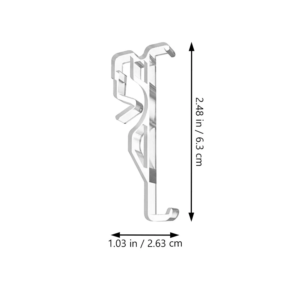 10Pcs Blind Clips Plastic Valance Clips Replaceable Household Blind Clamps Wear-Resistant Valance Accessory for Curtains Office