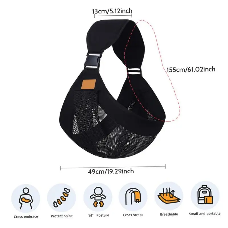 Portabebés de tela suave para recién nacidos, bolsa de transporte infantil, taburete de cintura, correa ajustable, envoltura de cabestrillo para