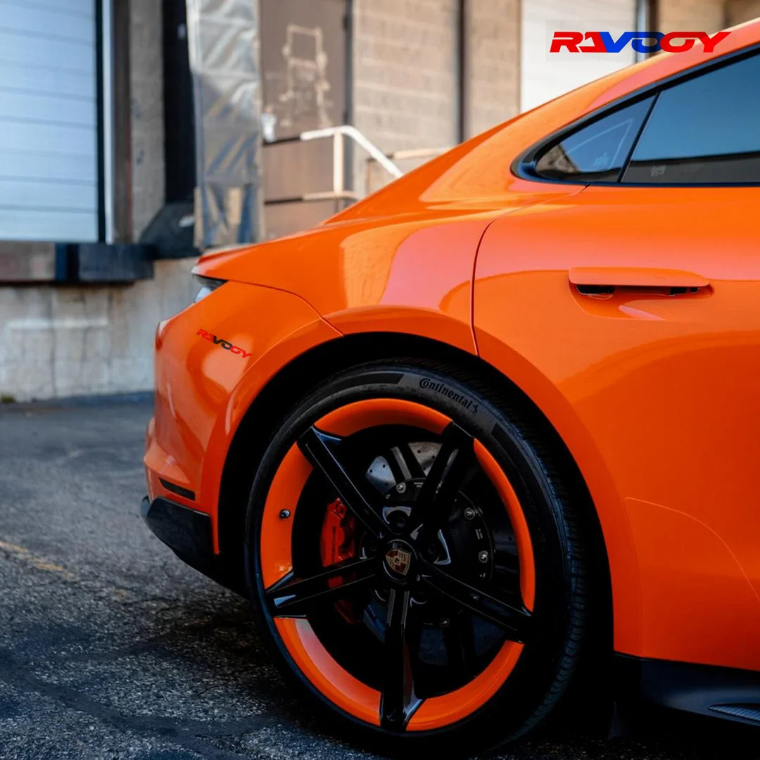 Glossy Metallic Racing Orange Color PPFTPU Paint Protection Film Car Wrap Invisible Scratch Resistant Anti-Yellowing Hydrophobic