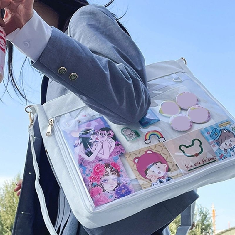 Sacs à main japonais pour filles de lycée JK, sac Transparent pour femmes, sacs à bandoulière pour uniforme Itabag