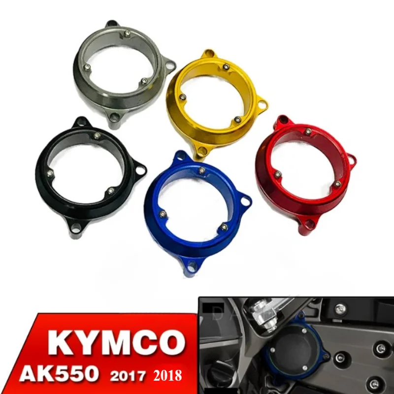 

For Gwangyang AK550 2017-2018 Transparent Cover KYMCO Cnc Aluminum Alloy Front Chain Cover, Motorcycle Accessories