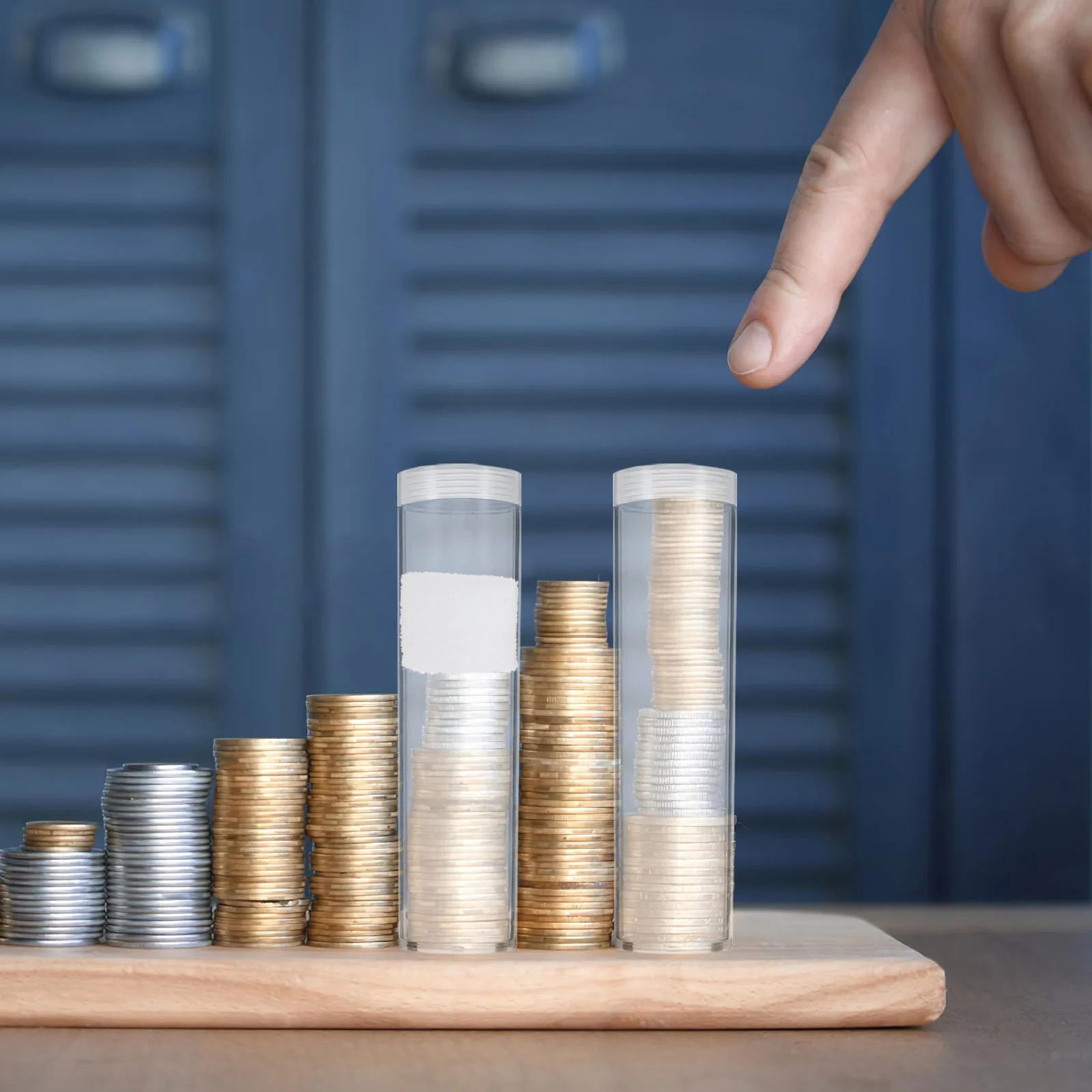 

6Pcs Clear Coin Storage Tube 19Mm Diameter Airtight Plastic Coin Holder for Quarter Collection Organizers Efficient Stackable