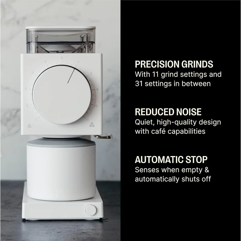 POPULAR Gen 2 Coffee Grinder Electric With 31 Settings For Drip, French Press & Cold Brew - Small Footprint Electric Grinder
