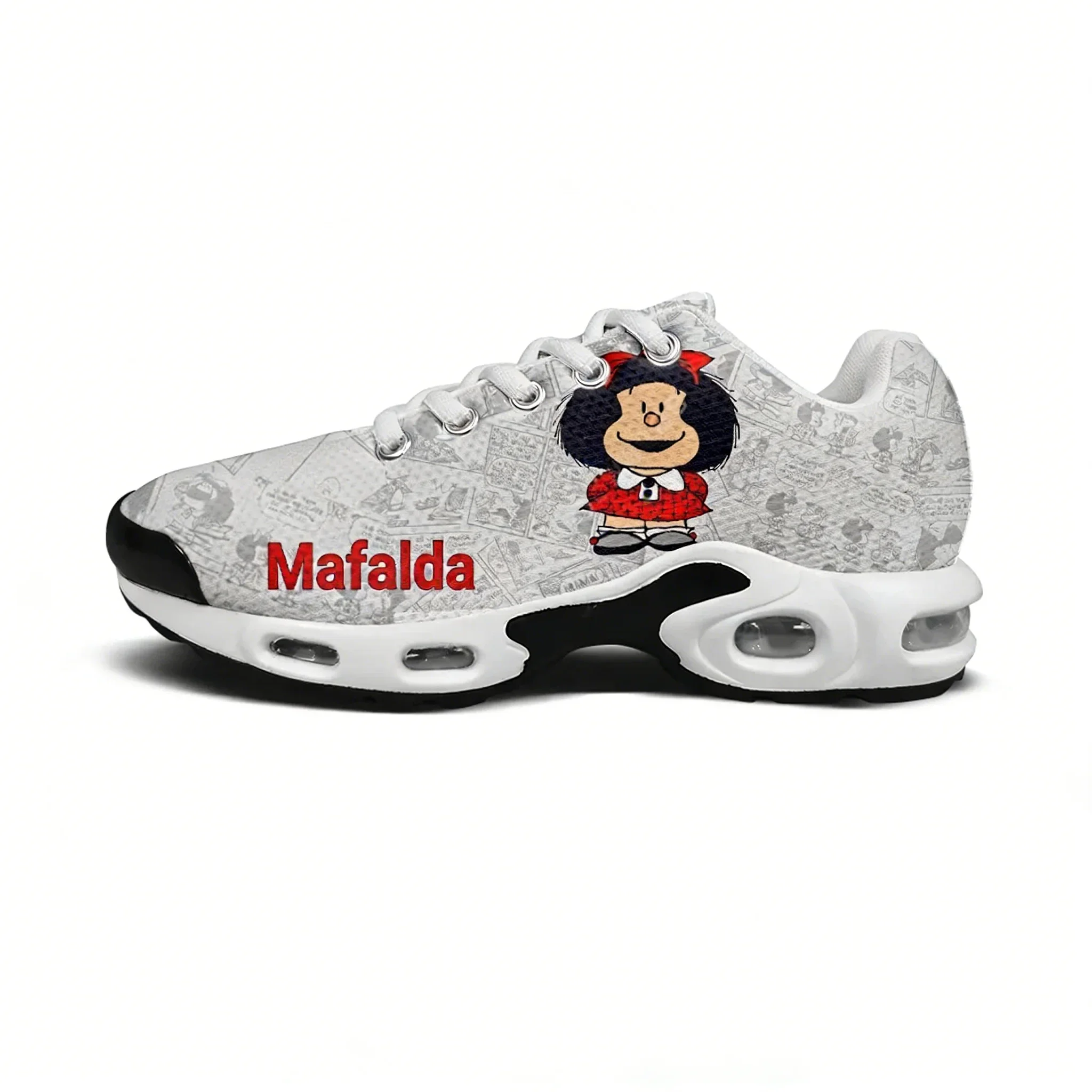 

Mafalda Lightweight Sport Shoe Air Cushion Sneakers Mens Womens Teenagers High Quality Cartoon Custom Made Leisure Mesh Sneakers