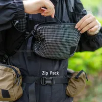 UHMWPE Outdoor Zip Pack Travel Tactical Waist Pouch with Belt for Hiking Riding Trekking Gear Backpacks Chest Lightweight Bag