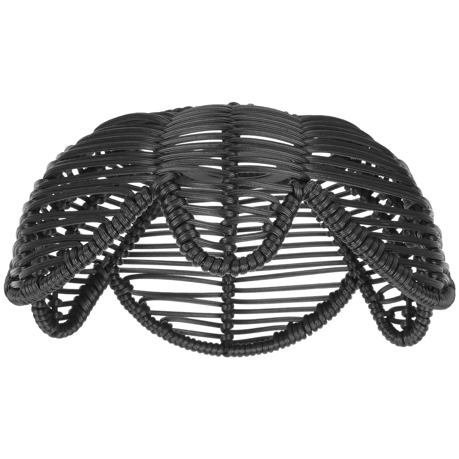 

Lotus Shaped Lampshade Imitation Rattan Woven Design For Pendant Ceiling Lamp Replacement Home Bar Restaurant Decor