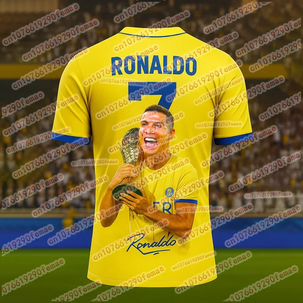 

3D Printed Soccer Sportswear Quick Dry Breathable Training Top Cristiano Ronaldo Fan Edition Men's Short Sleeve T Shirt