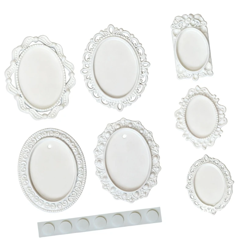 7 Uds. Modelo marco estatuilla, muebles en miniatura, accesorios para casa muñecas para habitación, escena, arreglo