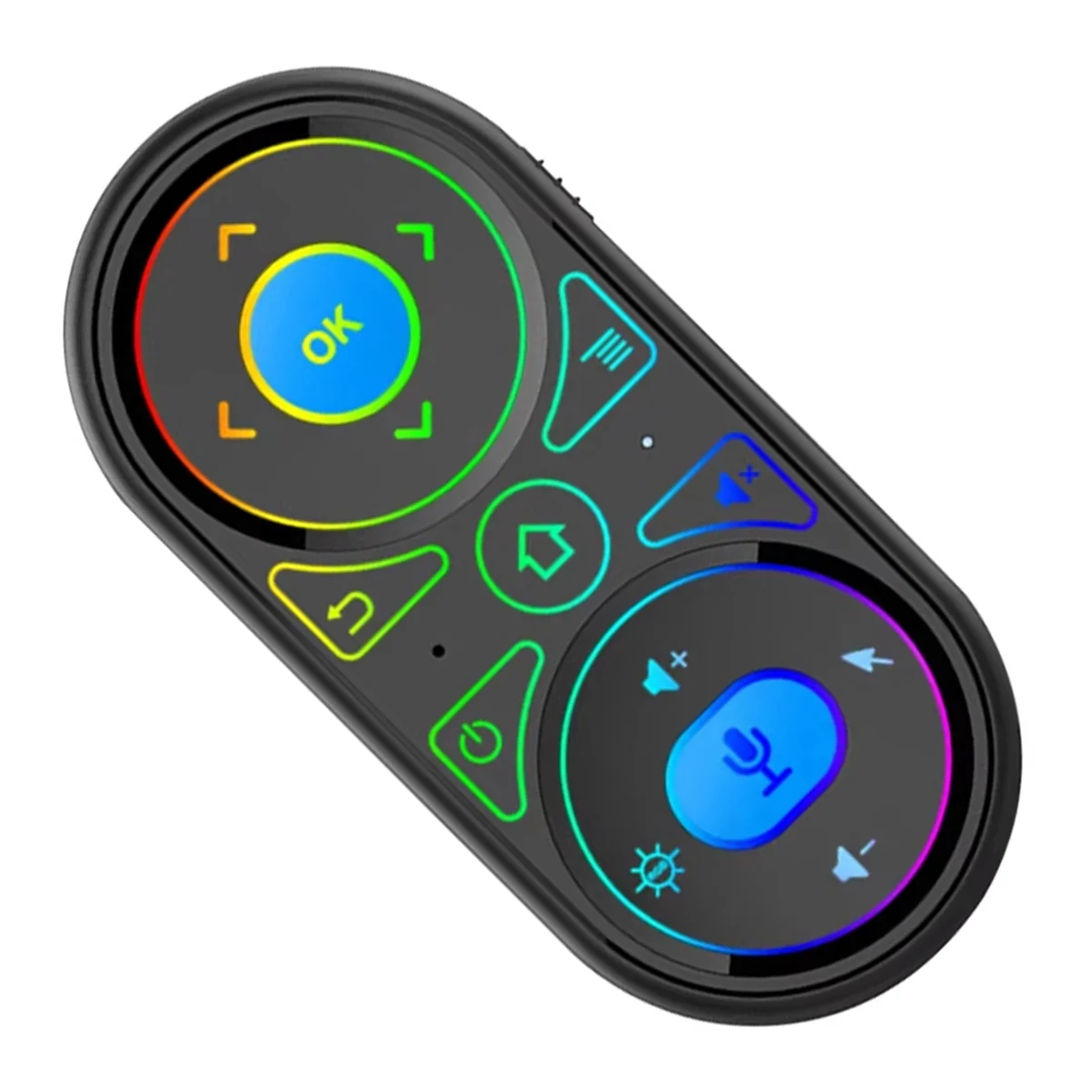 Retail! G11 Air Mouse for Google Voice Microphone RGB Gyro Mini Sensor Remote Control Backlight IR Learning 2.4G Wireless